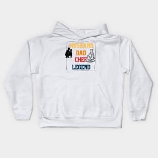 Husband Dad CHEF Legend Kids Hoodie